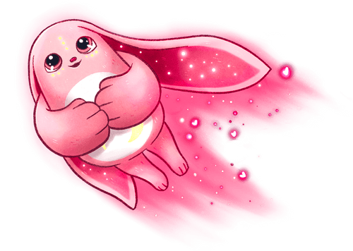 illustrated moonpals hugging